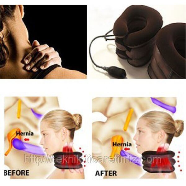 Şişirilebilir Pompalı Ortopedik Boyun ve Seyahat Yastığı Şık Tasarımlı Fonksiyonel Ürün